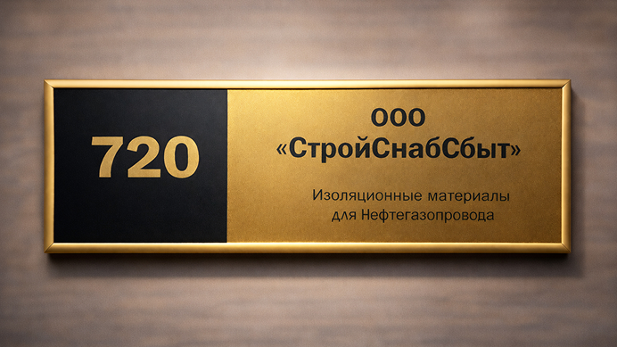 Пластиковая табличка